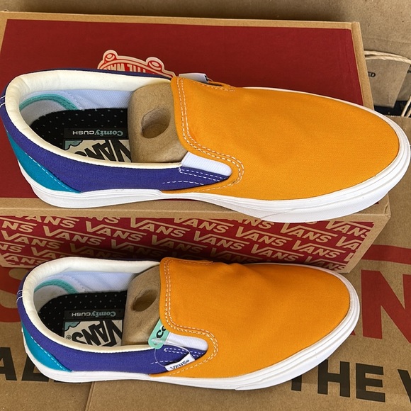 Vans Comfycush Slip-On Multi Block Multi/True White sneakers WMNS - Picture 4 of 16